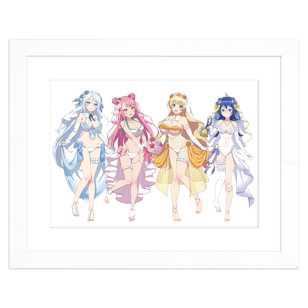 描き下ろしキャラファイングラフ(ウエディング水着)